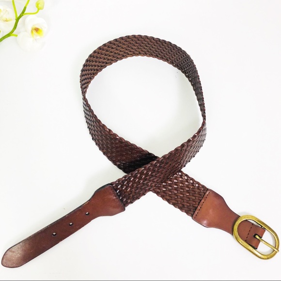 LOFT Genuine Woven Leather Belt - Picture 3 of 7